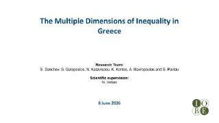 The Multiple Dimensions of Inequality in Greece