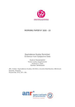 Equivalence Scales Revisited: Evidence from Subjective Data